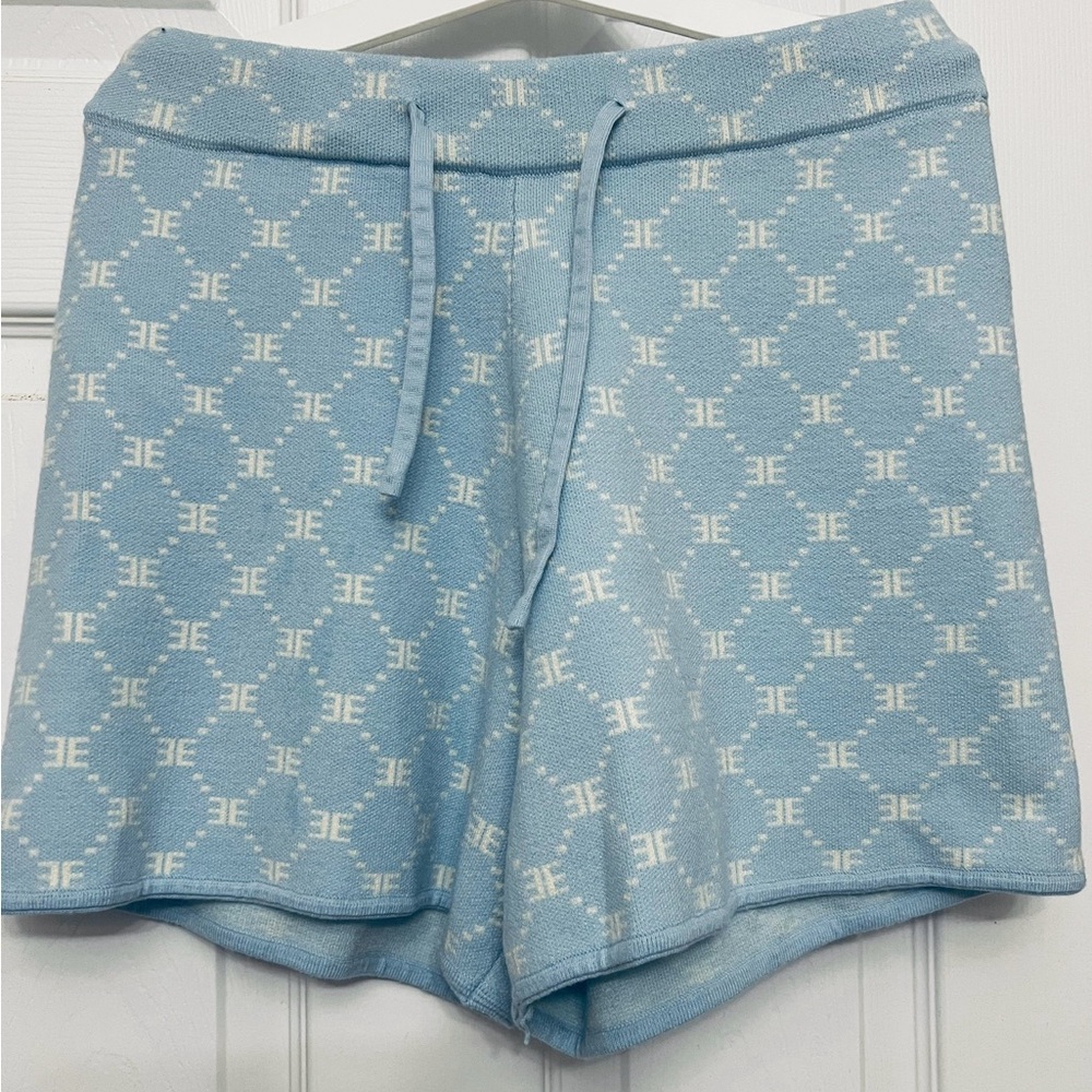 Ellandemm logo knit shorts-Large